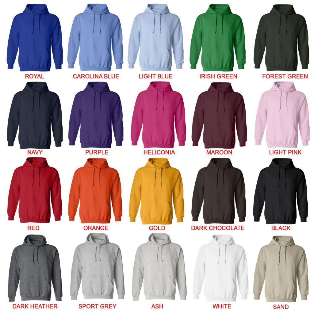 hoodie color chart - Bayonetta Store