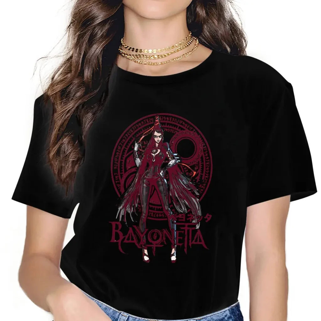 Cerecita Feminine Clothes Bayonetta T shirt Goth Vintage Female Blusas - Bayonetta Store