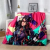 Game Bayonetta Sexy Gamer 3D printed blanket for bed Picnic blanket Sofa blanket Customized blankets Air 25 - Bayonetta Store