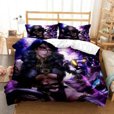 Game Bayonetta Sexy Spiel Gamer 3D printed bedding Queen bedding set Soft and comfortable customized King 15 - Bayonetta Store