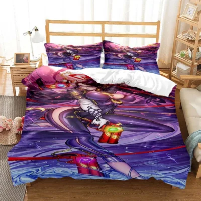 Game Bayonetta Sexy Spiel Gamer 3D printed bedding Queen bedding set Soft and comfortable customized King 18 - Bayonetta Store