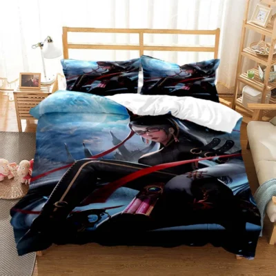 Game Bayonetta Sexy Spiel Gamer 3D printed bedding Queen bedding set Soft and comfortable customized King 21 - Bayonetta Store