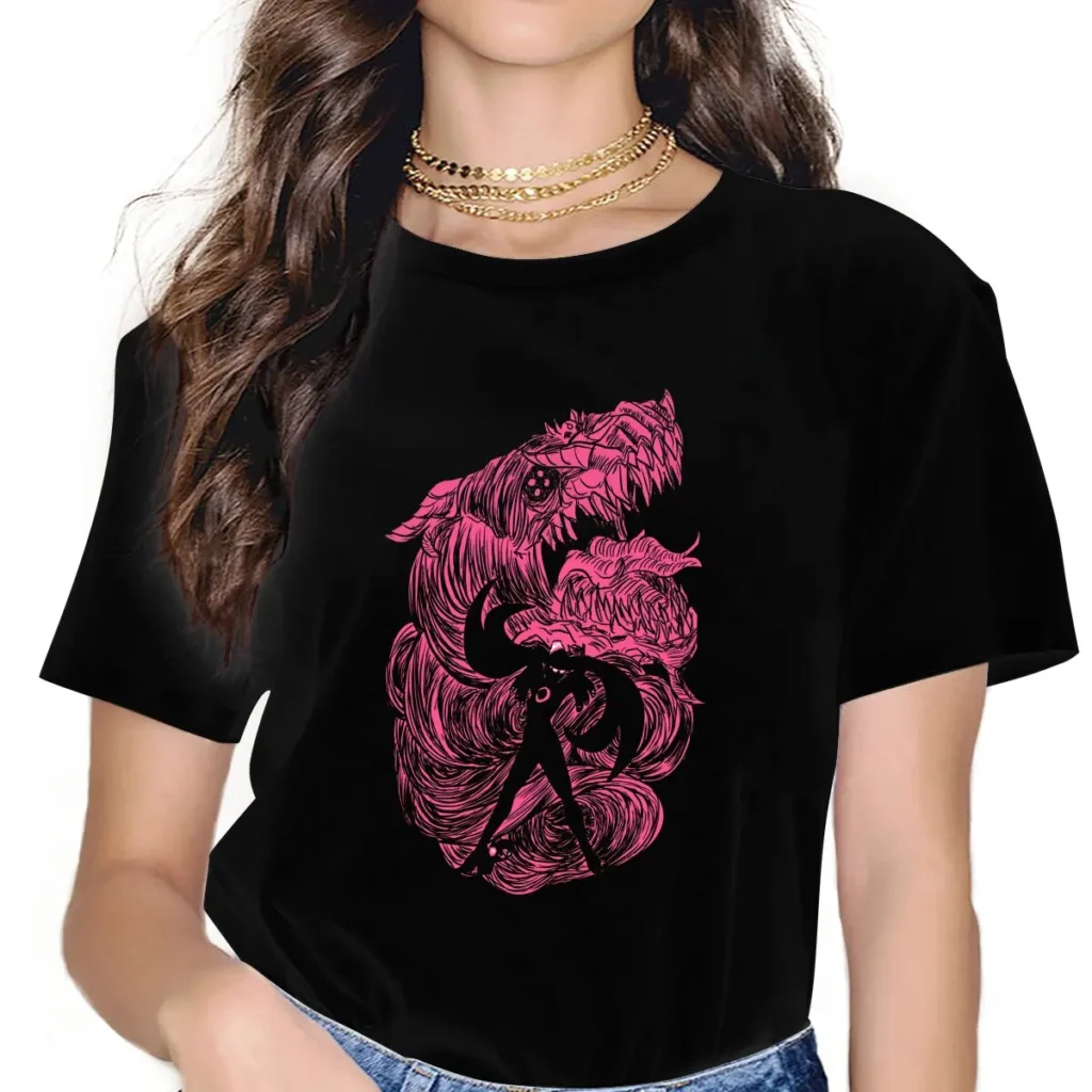 Gomorrah Summon Women Clothing Bayonetta Graphic Female Tshirts Vintage Gothic Loose Tops Tee Kawaii Girls Streetwear - Bayonetta Store