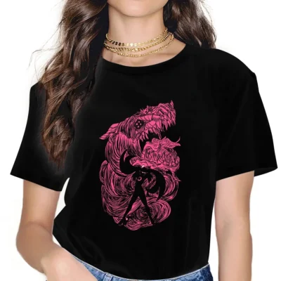 Gomorrah Summon Women Clothing Bayonetta Graphic Female Tshirts Vintage Gothic Loose Tops Tee Kawaii Girls Streetwear - Bayonetta Store