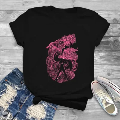 Gomorrah Summon Women Clothing Bayonetta Graphic Female Tshirts Vintage Gothic Loose Tops Tee Kawaii Girls Streetwear.jpg 640x640 - Bayonetta Store